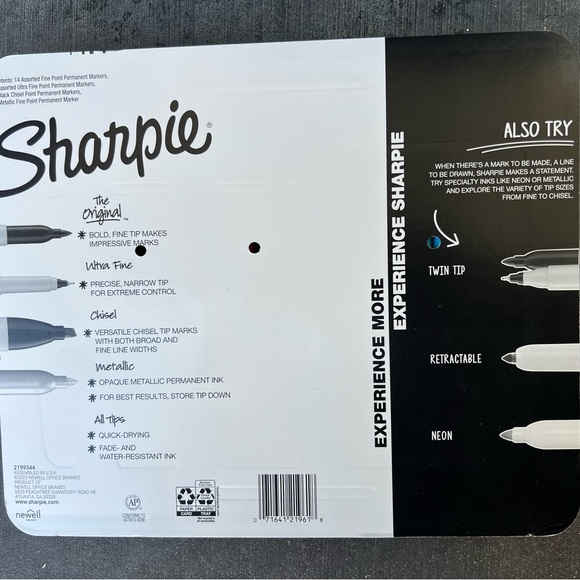 Set of 21 Sharpie Permanent Markers assorted Points Assorted 21 Count - Picture 5 of 6